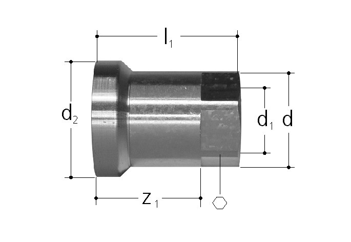 Adapter with female thread