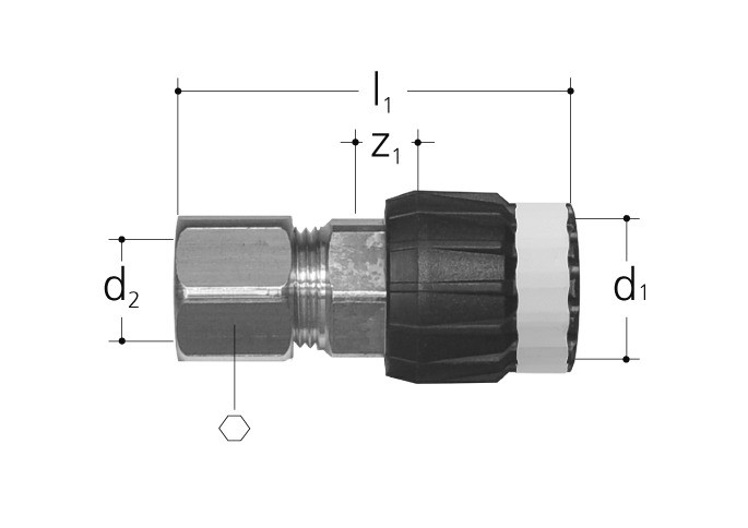 Adapter with compression joint union