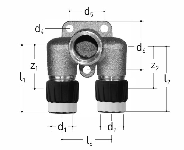 Fitting connector, double